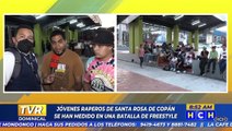 Jóvenes raperos de Santa Rosa de Copán se miden en batalla de 