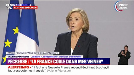 Valérie Pécresse: "Personne ne doit plus nous faire baisser les yeux"
