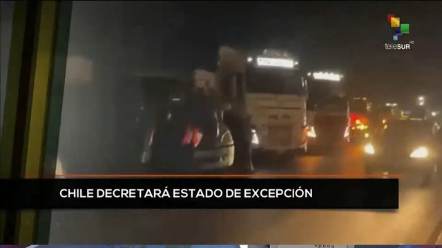 teleSUR Noticias 11:30 13-02: Chile decreta estado de excepción