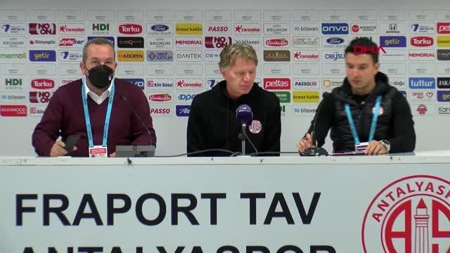 SPOR Fraport TAV Antalyaspor - VavaCars Fatih Karagümrük maçının ardından