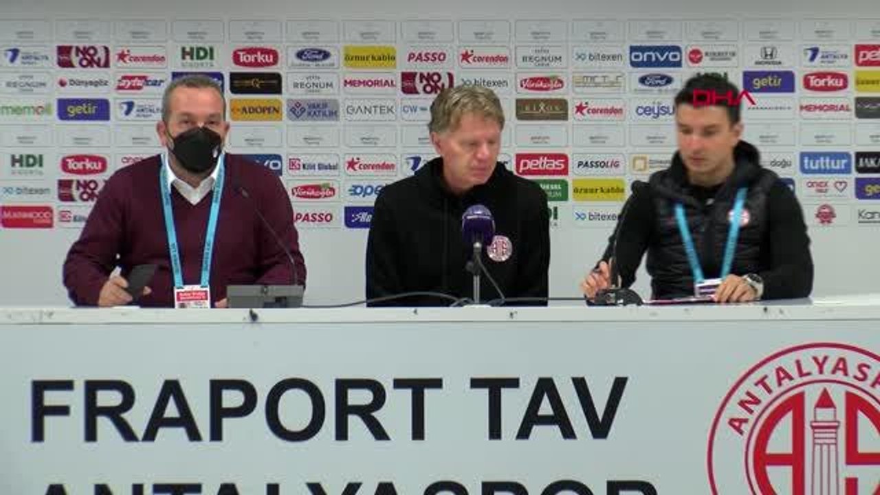 SPOR Fraport TAV Antalyaspor - VavaCars Fatih Karagümrük maçının ardından