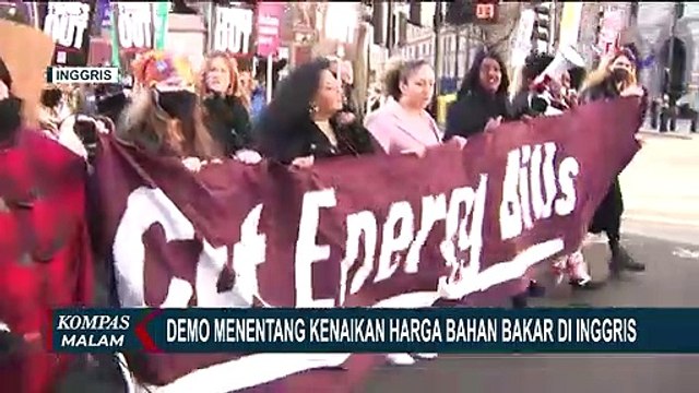 Warga London Demo, Protes Kenaikan Harga Bahan Bakar di Depan Gedung Parlemen London!