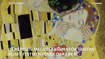 Jelképesen megvásárolhatók Gustav Klimt ikonikus festményének darabkái