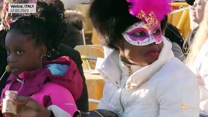 Venice carnival fun returns tentatively post-virus