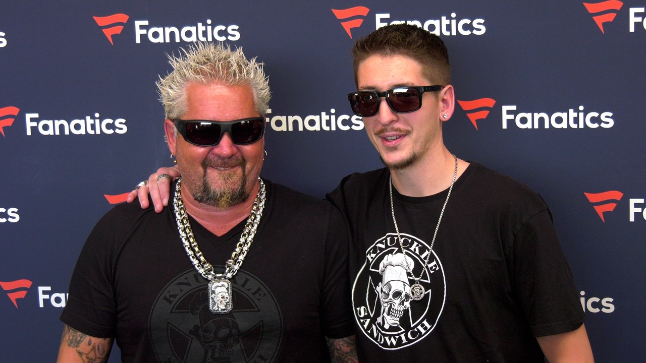 Guy Fieri, Hunter Fieri “Michael Rubin’s Fanatics Super Bowl Party” Red Carpet