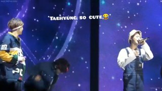 When Taehyungs voice cracks (V Cute Reaction)