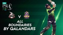 All Boundaries By Qalandars | Lahore Qalandars vs Quetta Gladiators | Match 20 | HBL PSL 7 | ML2G