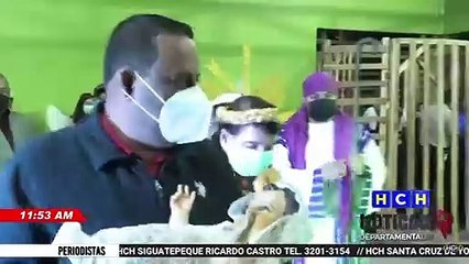 Miles de personas disfrutan del acto del rapto del Niño Jesús en Copán