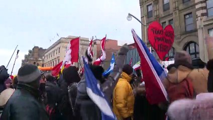 Segue operação para expulsar manifestantes canadenses