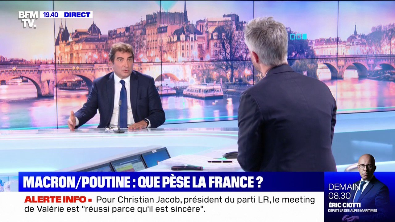 Christian Jacob sur l'Ukraine: "Qu'Emmanuel Macron ait attendu cette crise pour avoir un dialogue avec Vladimir Poutine, c'est une faute lourde"