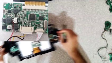 03 - Playstation 2 Portátil 7 Polegadas -Conversão da Tela de 7 Pol 12v para 5v, Jumpear o Controle