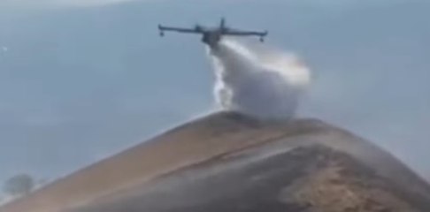 Incendio sul Monte Cornizzolo tra le province di Lecco e di Como (13.02.22)