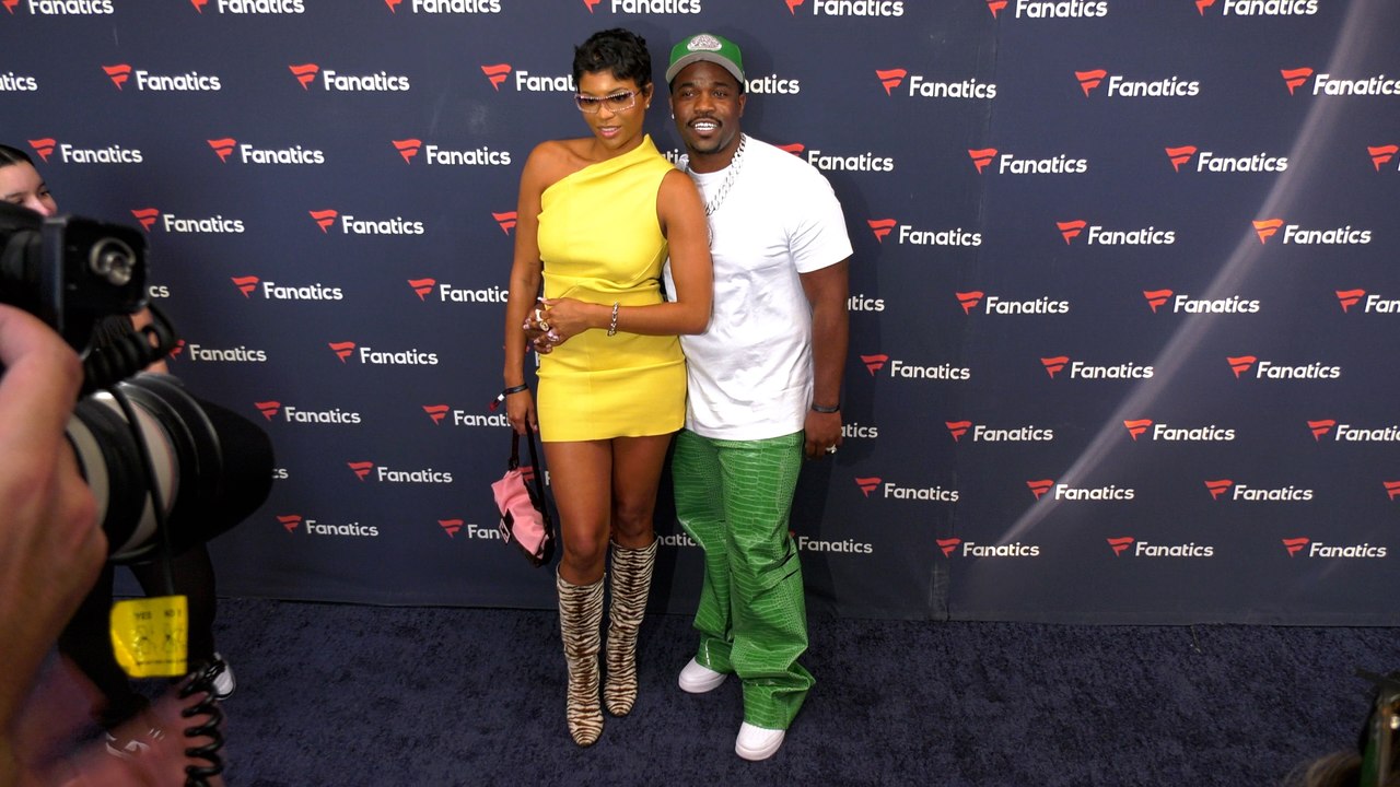 A$AP Ferg, Renell Medrano “Michael Rubin’s Fanatics Super Bowl Party” Red Carpet