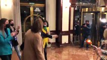 Fernández Mañueco llega al Hotel Alameda Palace de Salamanca