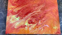Acrylic pouring Flame of Fire by MWBS ART and CRAFT