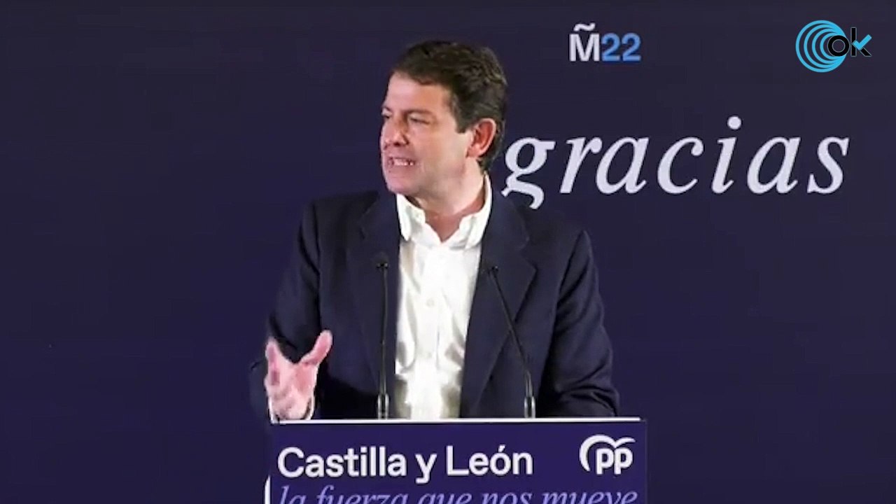 Mañueco: "Voy a iniciar el diálogo para formar Gobierno con todas las fuerzas políticas que tienen representación en el arco parlamentario"