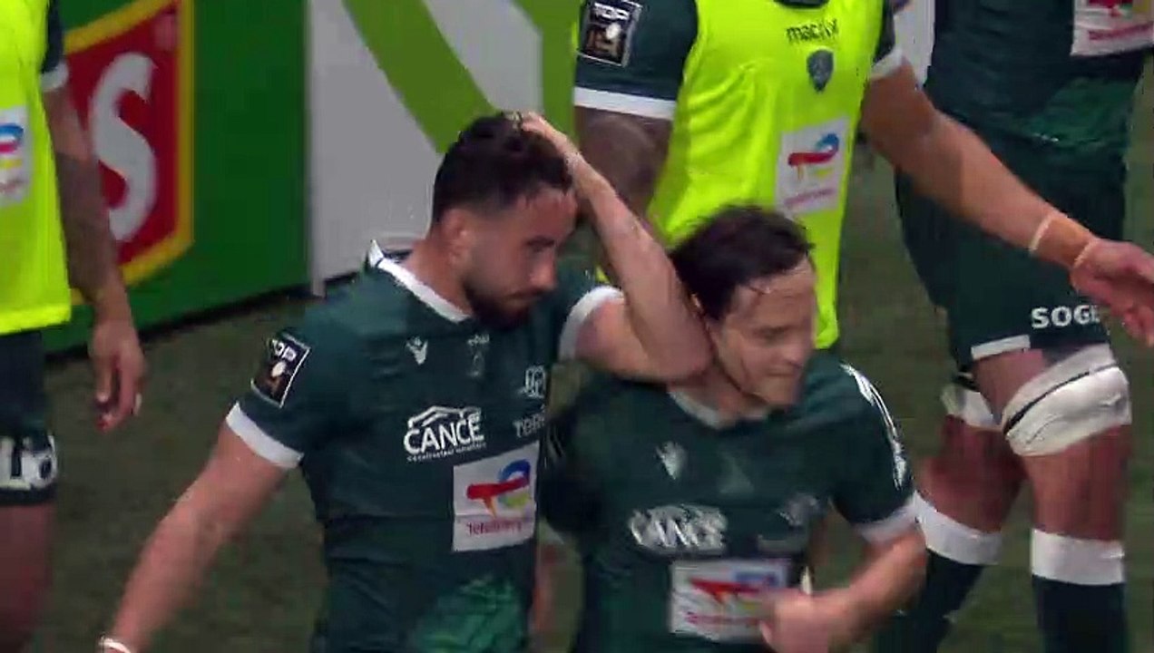 TOP 14 - Essai de Antoine HASTOY (SP) - Racing 92 - Section Paloise - J13 - Saison 2021/2022