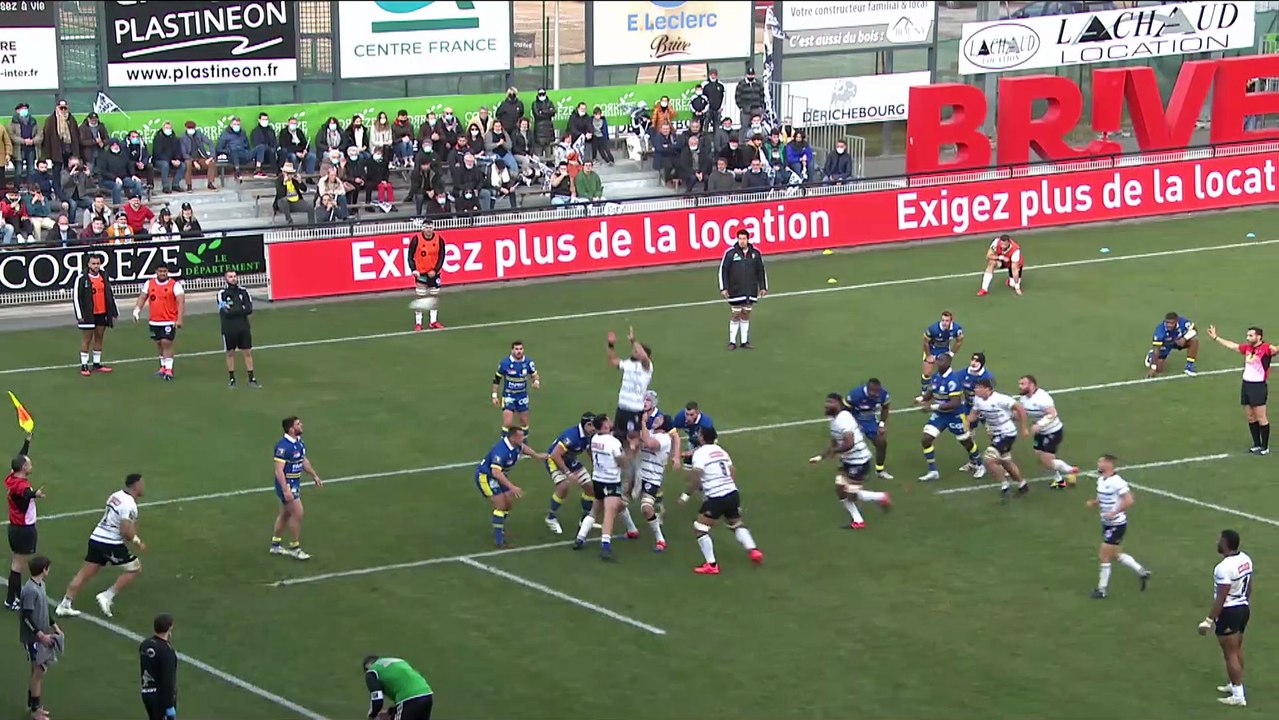 TOP 14 - Essai de Setareki BITUNIYATA (CAB) - CA Brive - ASM Clermont - J13 - Saison 2021/2022