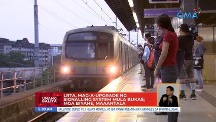 LRTA, mag-a-upgrade ng signalling system mula bukas; mga biyahe, maaantala | UB