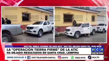 "Operación Tierra Firme" deja cuatro detenidos en Santa Cruz, Lempira