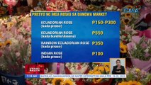 Mga bulaklak at lobo sa Dangwa, nagmahal na ngayong Valentine's Day | UB