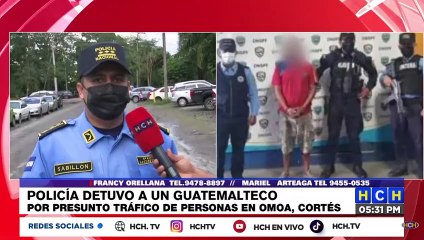 Una persona de origen guatemalteco ha sido detenida en San Pedro Sula