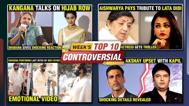 Akshay Upset With Kapil? Shah Rukh Gets Trolled, Lata Didi's Ashes Immersed | Weeks Top 10 News