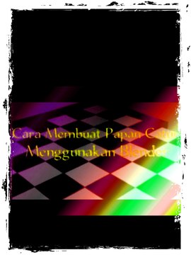 cara membuat papan catur menggunakan blender 3d