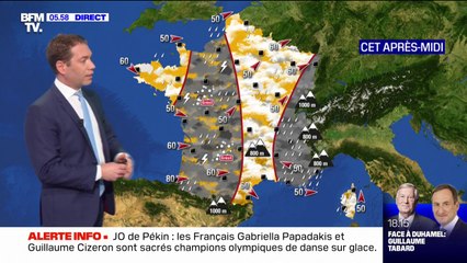 Un temps agité et pluvieux prévu sur l'ensemble du pays ce lundi