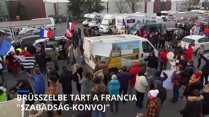 Brüsszel felé fordultak a francia kamionosok