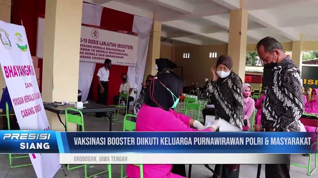Polres Grobogan Gelar Vaksinasi Booster Untuk Personil & Masyarakat