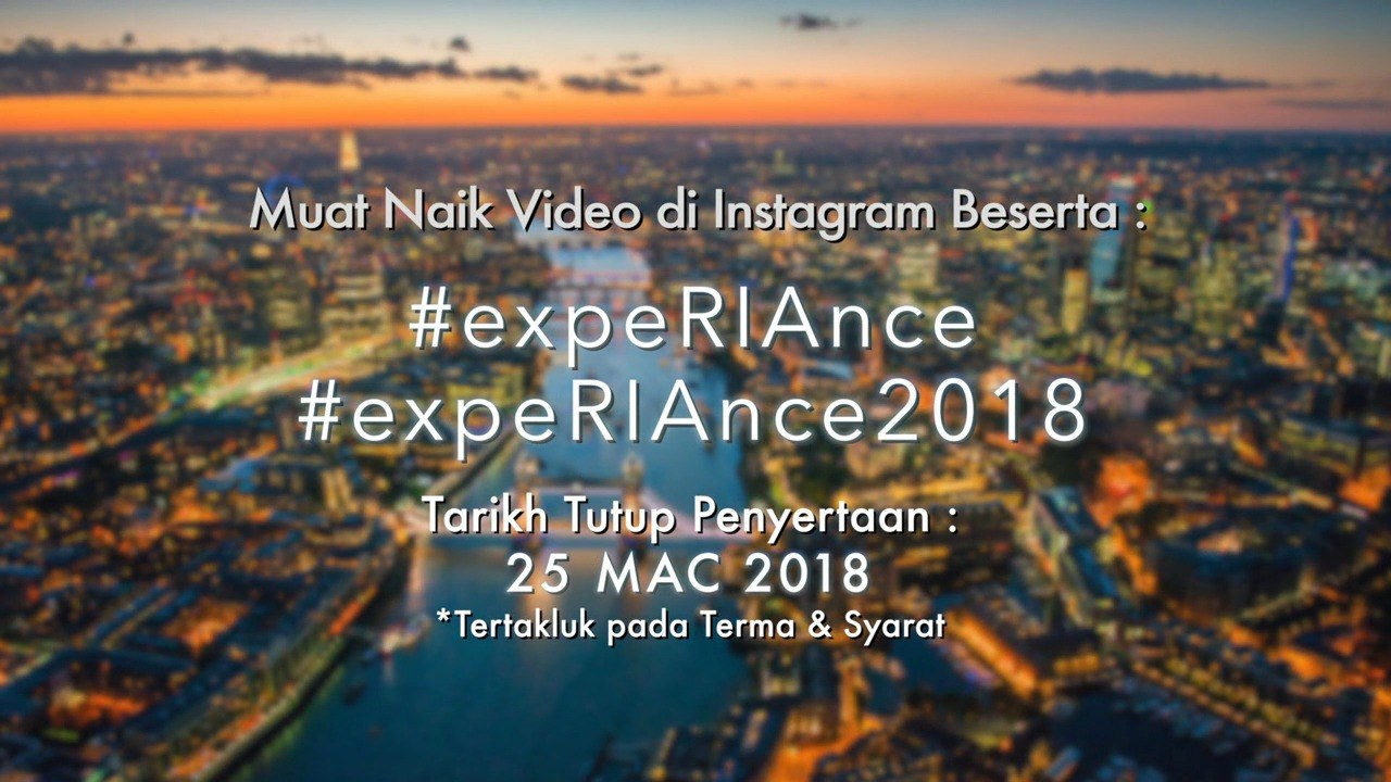 Jom join sekarang #expeRIAnce2018