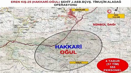 Hakkari'de Eren Kış-25 Operasyonu başlatıldı