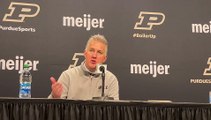 Purdue coach Matt Painter reacts to win over Maryland