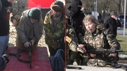 Ukrayna savaşa hazırlanıyor! Ordu, genç yaşlı demeden halka askeri eğitim vermeye devam ediyor