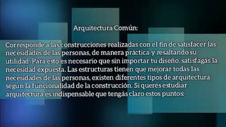 Alejandro Jesús Ceballos Jiménez y Los Tipos de Arquitectura