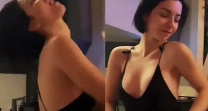 Ünlü oyuncu kendini müziğe kaptırdı, böyle oynadı