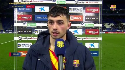 Pedri, decepcionado tras el empate en Cornellá / FCB