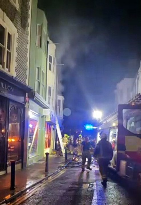 Restaurant fire in Brighton