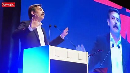 Erkan Baş kürsüye vura vura haykırdı! "Ey Tayyip Erdoğan hesaplaşacağız!"