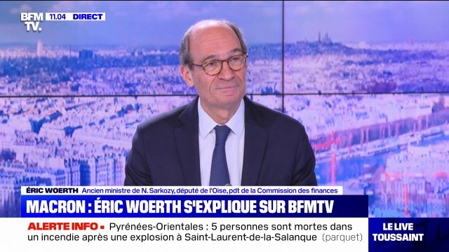 Éric Woerth: J'assume parfaitement mon soutien à Emmanuel Macron, (...) sa présidence a évolué et elle me convient