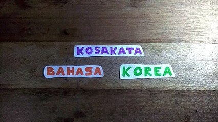 Alphabet jika ditulis dengan huruf korea