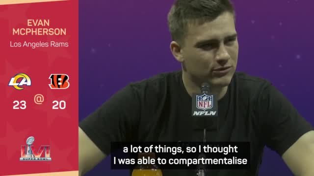 McPherson misses Bengals team talk to watch halftime show