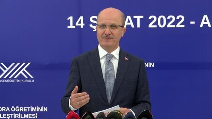 YÖK Başkanı Özvar: "Bizim yapmaya çalıştığımız şey kontenjanlara daha fazla öğrencinin ulaşmasını sağlayabilmek"