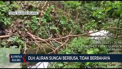 DLH : Aliran Sungai Berbusa, Tidak Berbahaya