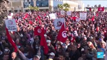Thousands protest against Tunisian president’s new powers over judiciary