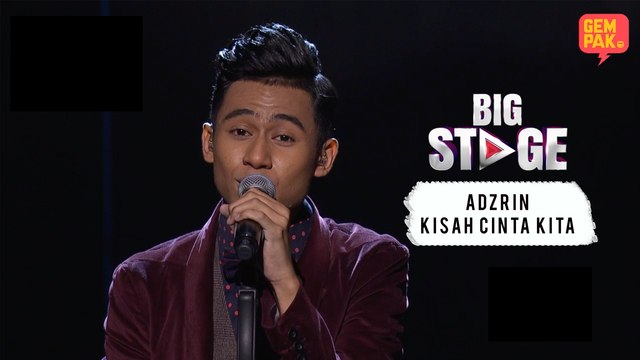 Adzrin - Kisah Cinta kita | Big Stage (Minggu 7)