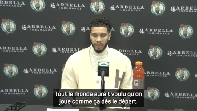 Celtics - Tatum : Nous nous sommes tous adaptés