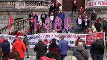 Pensionistas de Bilbao mantienen viva la lucha por unas pensiones dignas