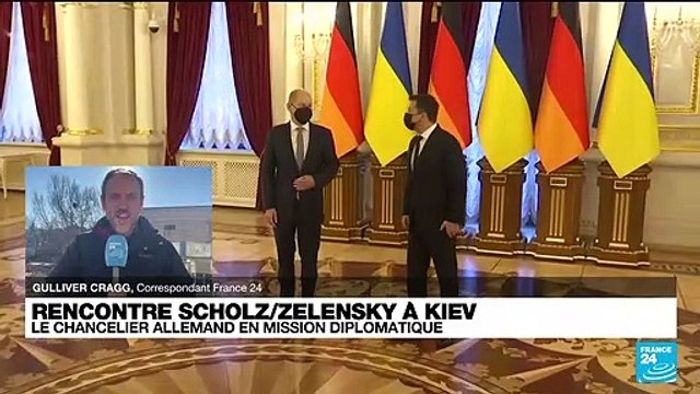 Ukraine : pourparlers entre Scholz et Zelensky à Kiev
